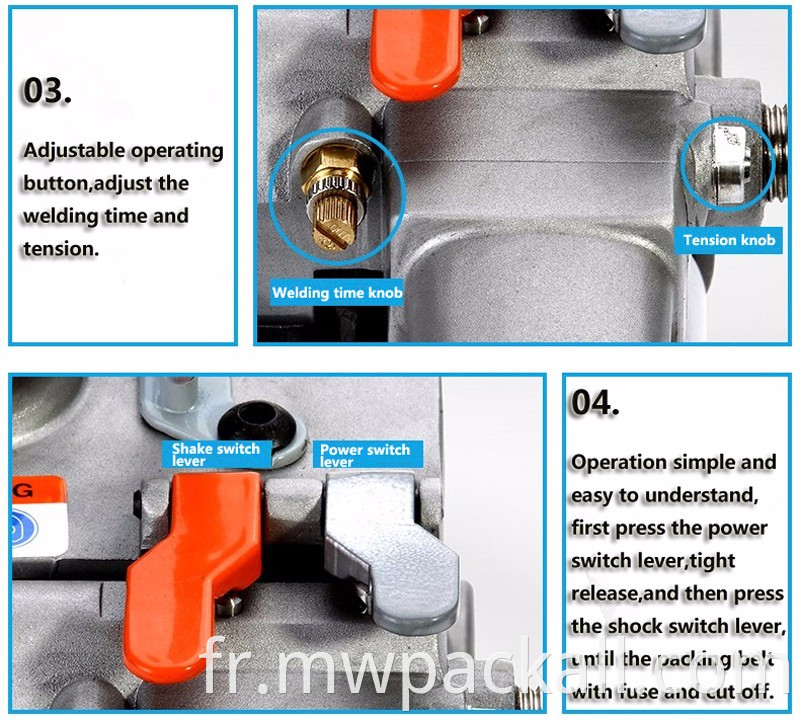 Outils de cerclage pneumatique de la machine à animaux de compagnie de haute qualité